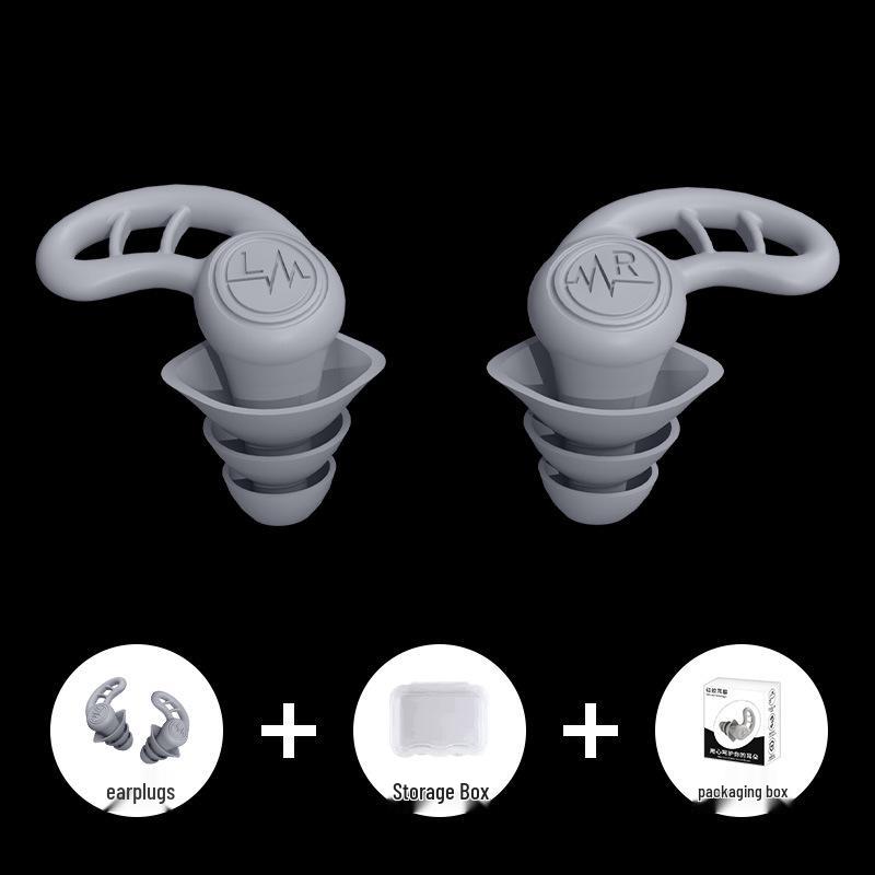 Silicone Soundproof Earplugs: Sleep, Study & Swim Noise Reduction