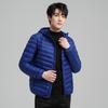 Men's Lightweight Short Down Jacket with Hood - White Duck Down for 2024 Autumn/Winter Season