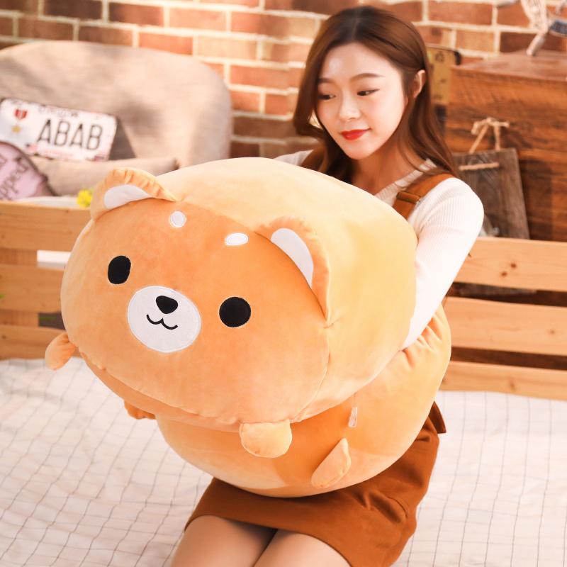 Big Cute Lying Animal Plush Pillow Soft Stuffed Cat/Dog/Penguin Long Pillow Perfect Birthday Christmas Gift for Kids Girls Decor