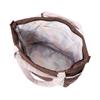 Francfranc Modern Palette Travel Bag, Brown and Pink, Carry-on Tote Bag, 3-Way Shoulder Bag with Drink Holder