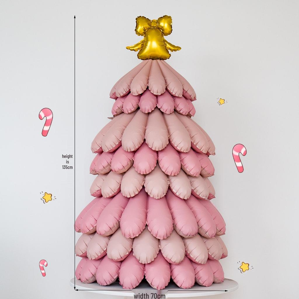 Halloween Christmas Tree Stand Aluminum Foil Balloon Decoration for Shopping Malls and Kindergartens