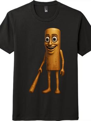 T-shirt Cartoon Nostalgica Tung Tung Tung Sahur, T-shirt Casual per Fan di Meme e Arte Eccentrica