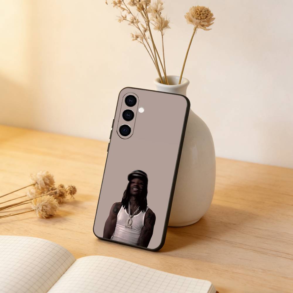 R-Raper K-King Von Phone Case Black Silicone Soft For Samsung Galaxy A73,A72,A71,A70,A53,A52,A51