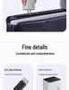 65W GaN Fast Charger with Digital Display, Retractable Type-C Cable, and Multi-Port Compatibility for Apple and Android Devices.