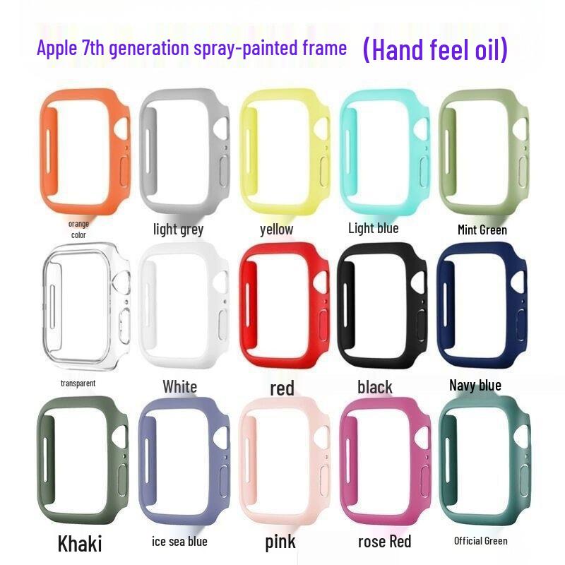 Frosted PC Hard Case for Apple Watch Series 9/10 – Protective, Hollowed-Out Design