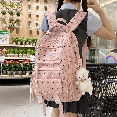Zaino casual da donna di grande capacità con trolley - Leggero per Viaggi e Scuola a Doppia Spalla