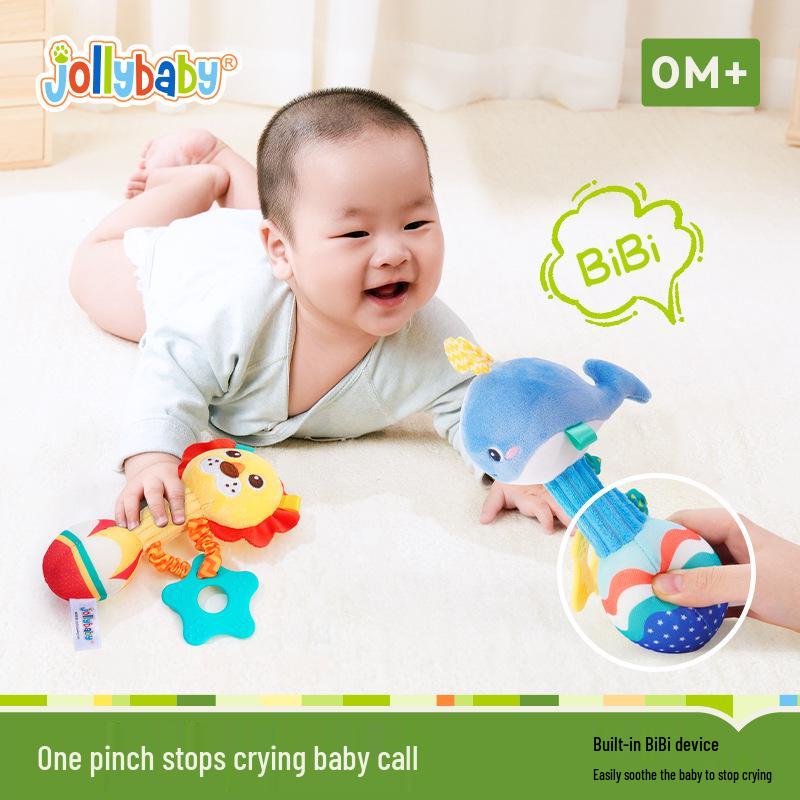 

Jollybaby Baby Rattle & Teether Toy, Infant Grip Stick, Safe for 0-6 Months