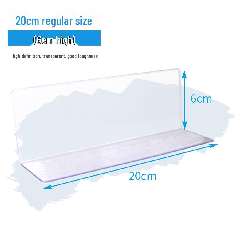 Plastic Shelf Divider for Small Items In Supermarkets and Convenience Stores