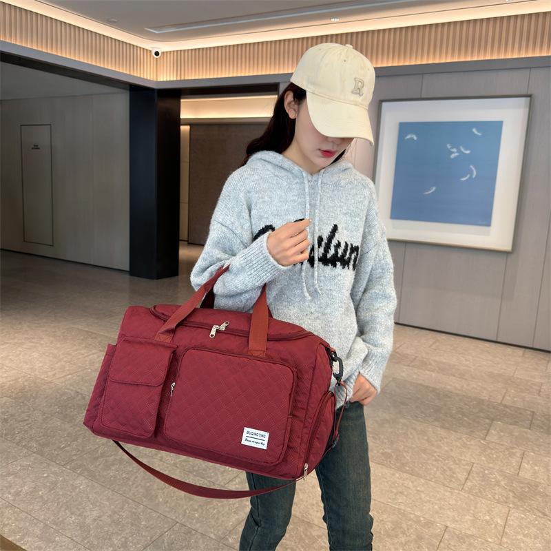 Borsa da palestra separazione umido/secco uomo nuova alla moda semplice corta da viaggio grande capacità tempo libero allenamento borsa yoga