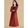Ke Bei Er Women's 2025 Autumn Trench Coat & Spliced Dress Two-Piece Set