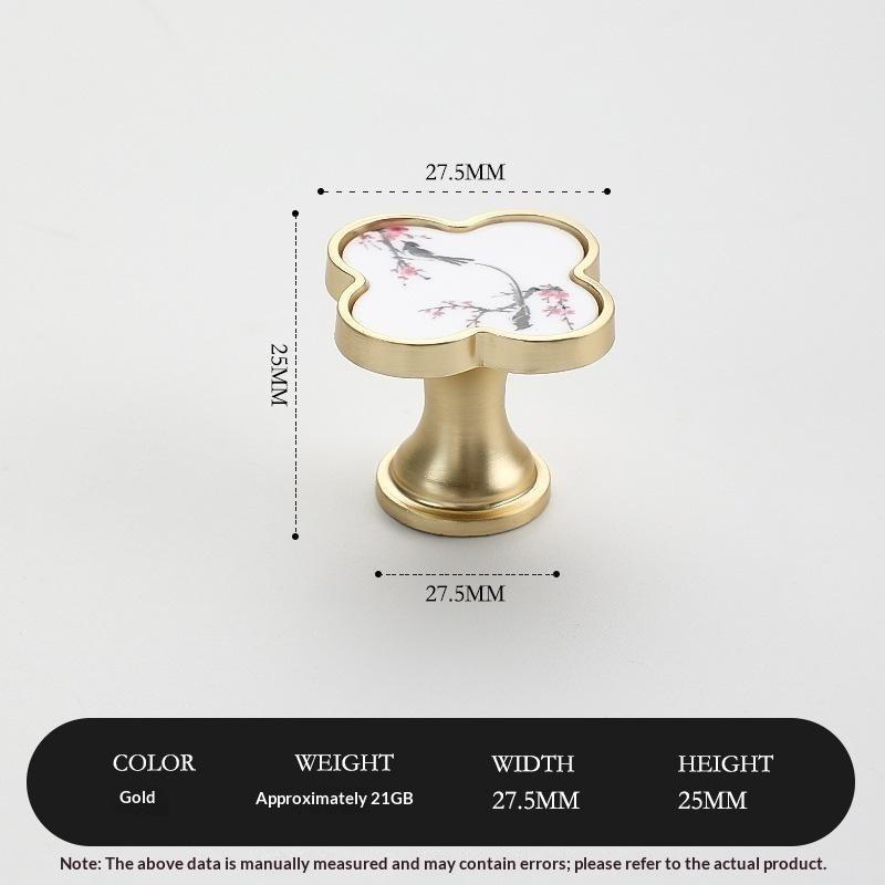 Cabinet Knobs Furniture Handles Chinese Painting Patterns Perfect For Kitchen Wardrobe Drawer Home Decoration