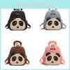 Panda Letter Shaped Backpack Childrens Cartoon Bag Detachable Shoulder Strap