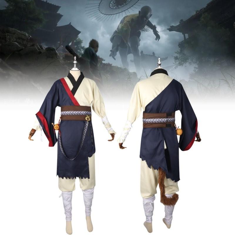 Comfortable Retro Style Black Myth Sun Wukong Cosplay Outfit For Gamers And Fans