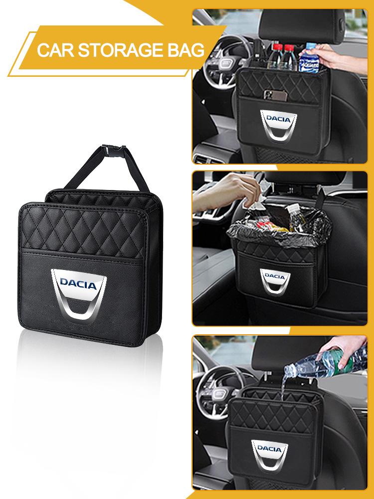 Car Storage Bag Multi-function Seat Back Storage Pocket Suspension For Dacia Duster Logan Sandero Lodgy Dokker Stepway Mcv 2 Solenza Largus