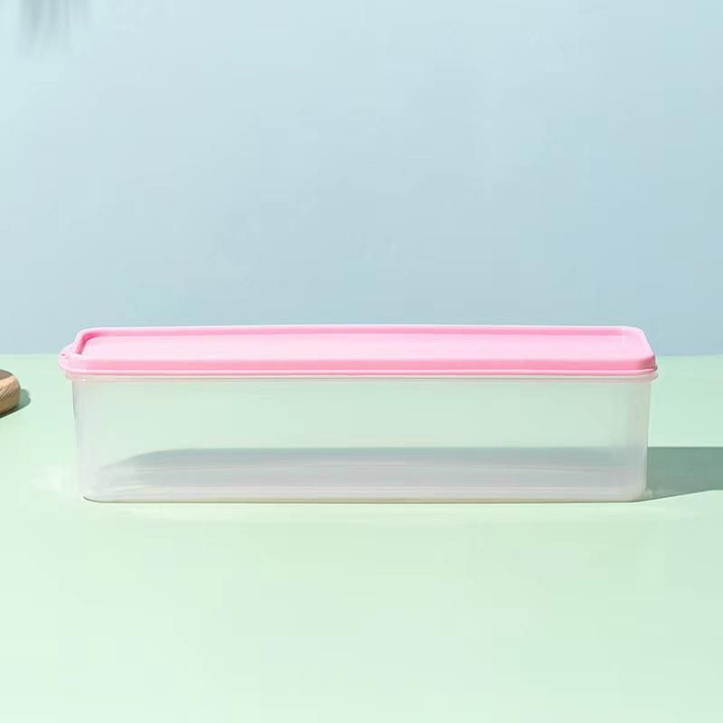 Plastic Container Large Capacity Airtight Rectangular Pasta Box Noodles Container Kitchen Food Storage Jar Fresh-Keeping Case