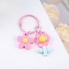 Klíčenka s květinovým vzorem v barvách bonbónů Klíčenka s květinovým vzorem v barvách bonbónů Přívěsek na batoh Dekorace na pouzdro na sluchátka Příslušenství na klíče od auta