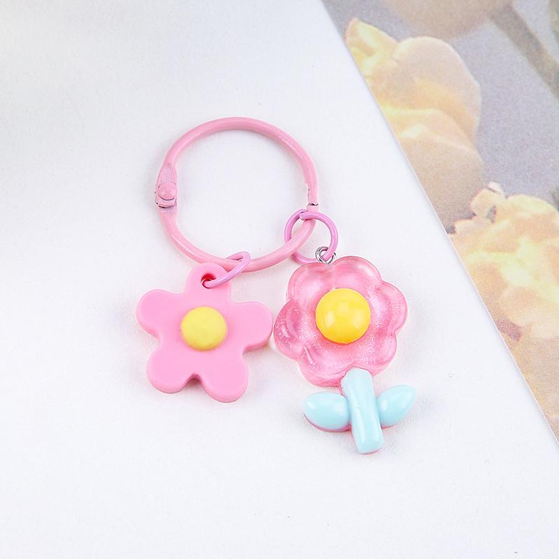 Klíčenka s květinovým vzorem v barvách bonbónů Klíčenka s květinovým vzorem v barvách bonbónů Přívěsek na batoh Dekorace na pouzdro na sluchátka Příslušenství na klíče od auta