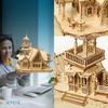 DIY 3D Wooden Puzzle: Creative Retro Villa Educational Toy