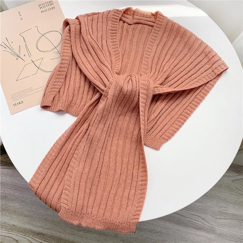 1pcs Woman Elegant Little Shawl Knitted Scarf Tie Neck Shawl