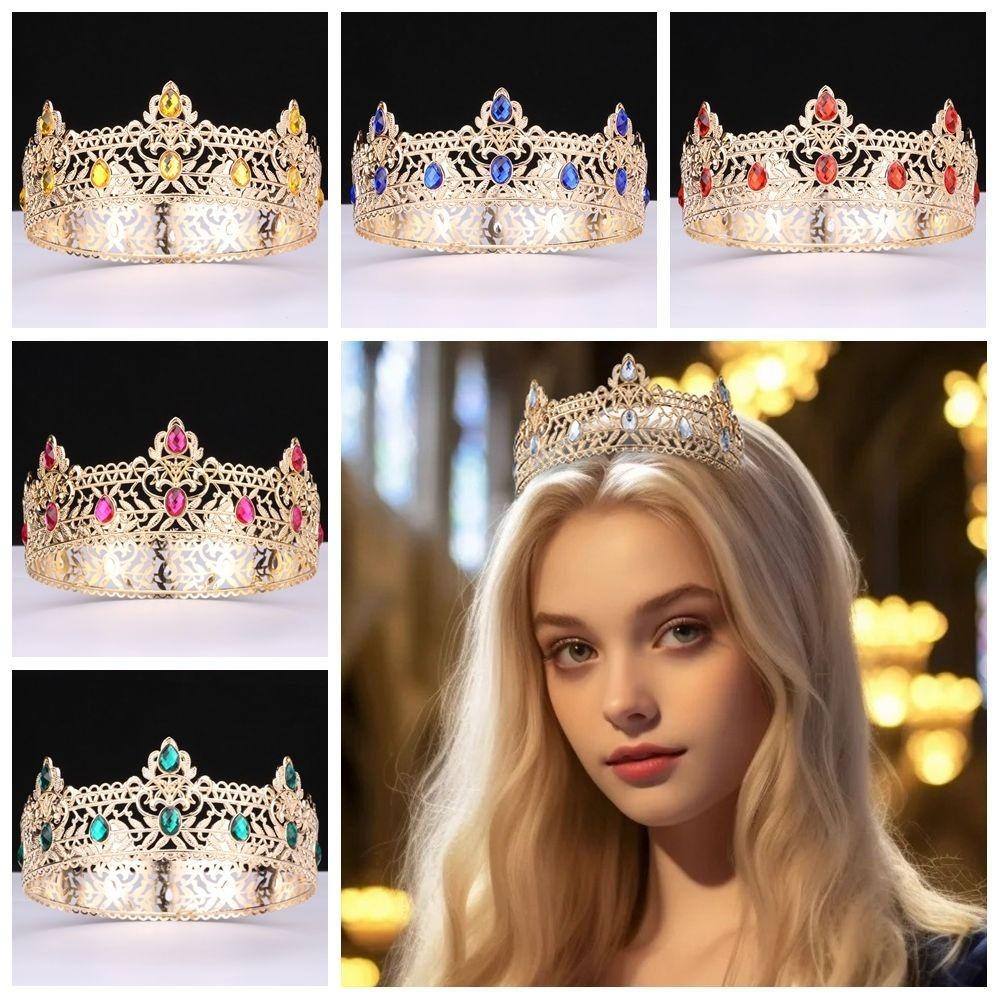 Cake Decorations Baroque Pageant Crowns Luxury Crystal Crystal Cake Topper  Birthday Party