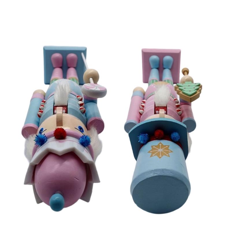 Weihnachts-Nussknacker Ornament Kleiner Holzsoldat Weihnachtsdekorationen Nussknacker Figur Ornament für Tisch Regal