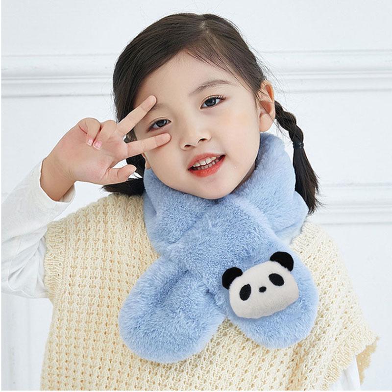 Children's Cartoon Faux Rabbit Fur Neck Warmer Scarf