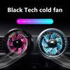 Car Fan USB Powered Cooling Air Circulation Fan 3 Speeds Low Noise Colorful Ambient Lights Handheld Mini Cooler For Sedan SUV RV