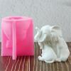 Mother and Child Elephant Molds Silicone Mould Ornament Molds Candle Molds Soap Molds Casting Molds for Home Decoration