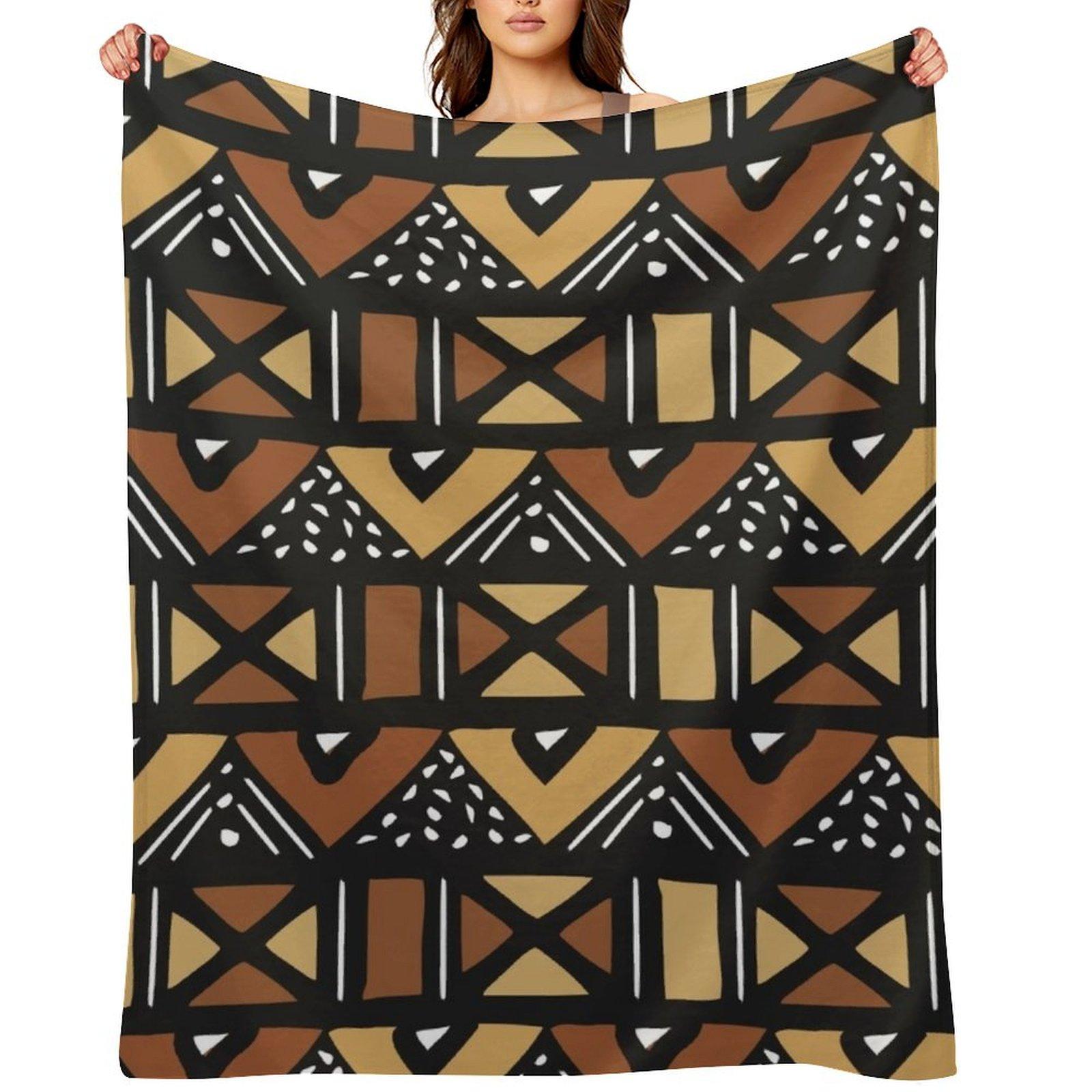 

Mud cloth Mali Throw Blanket Sleeping Bag Decorative Throw Decorative Sofa Thin Blankets 30x40in