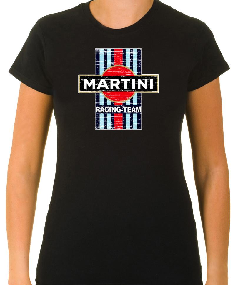 

Ретро футболка с рукавом 3/4 для женщин Martini Racing W/B G063 XL