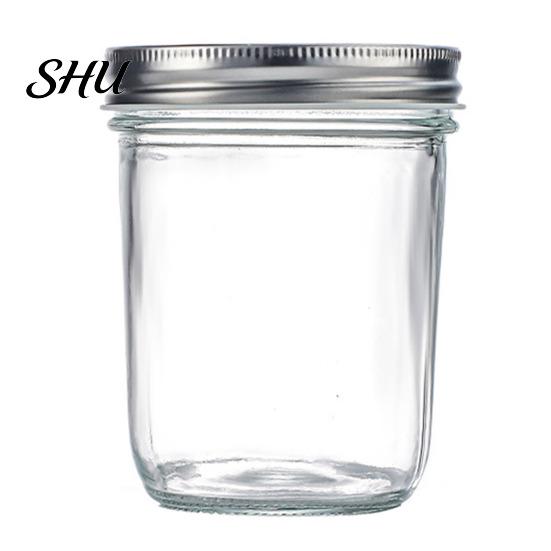 Sealed Jar with Silicon Seal 300/400/500/650ML Glass Screw Airtight Lid Large Capacity Clear Multifunctional Fruit Dry Goods Jam Nuts Grain
