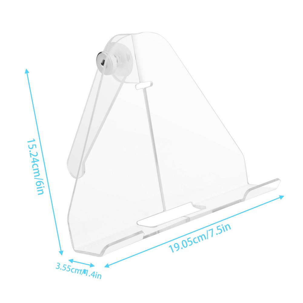

Подставка для тарелок для демонстрации Акриловая прозрачная подставка-мольберт Подставки с регулируемым углом наклона для столешниц Дома Кухни Школы Искусства прозрачный