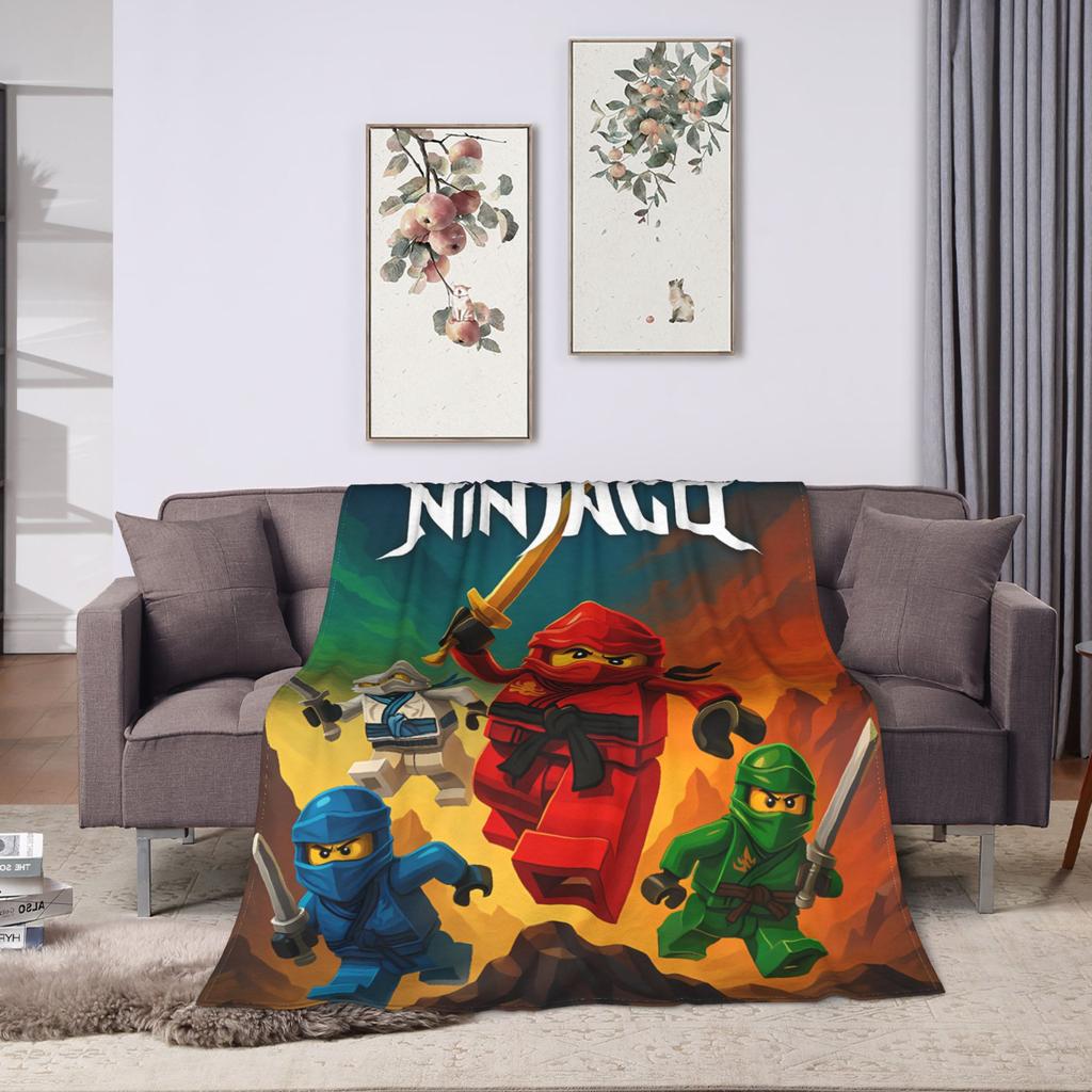 N-Ninjagos Blanket Super Soft Print Plush Throw Blanket For Boy Girl Outdoor Flannel Bedspread Bed Cover