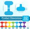 32 Pcs Multi Color Cable Lables with Writable Surface Durable Waterproof Wire Labels for Electronics Organization,Computer Cable