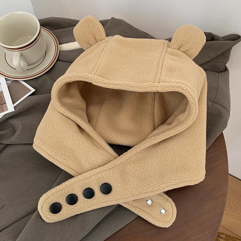 

Уютная хлопковая шапка с дьявольскими ушками для женщин Милая теплая зимняя защита для ушей Style C