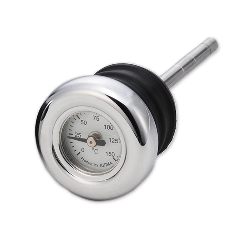 Kijima HD-04181 Motorcycle Parts Dip Stick Softail ('00-'15) Chrome Bezel