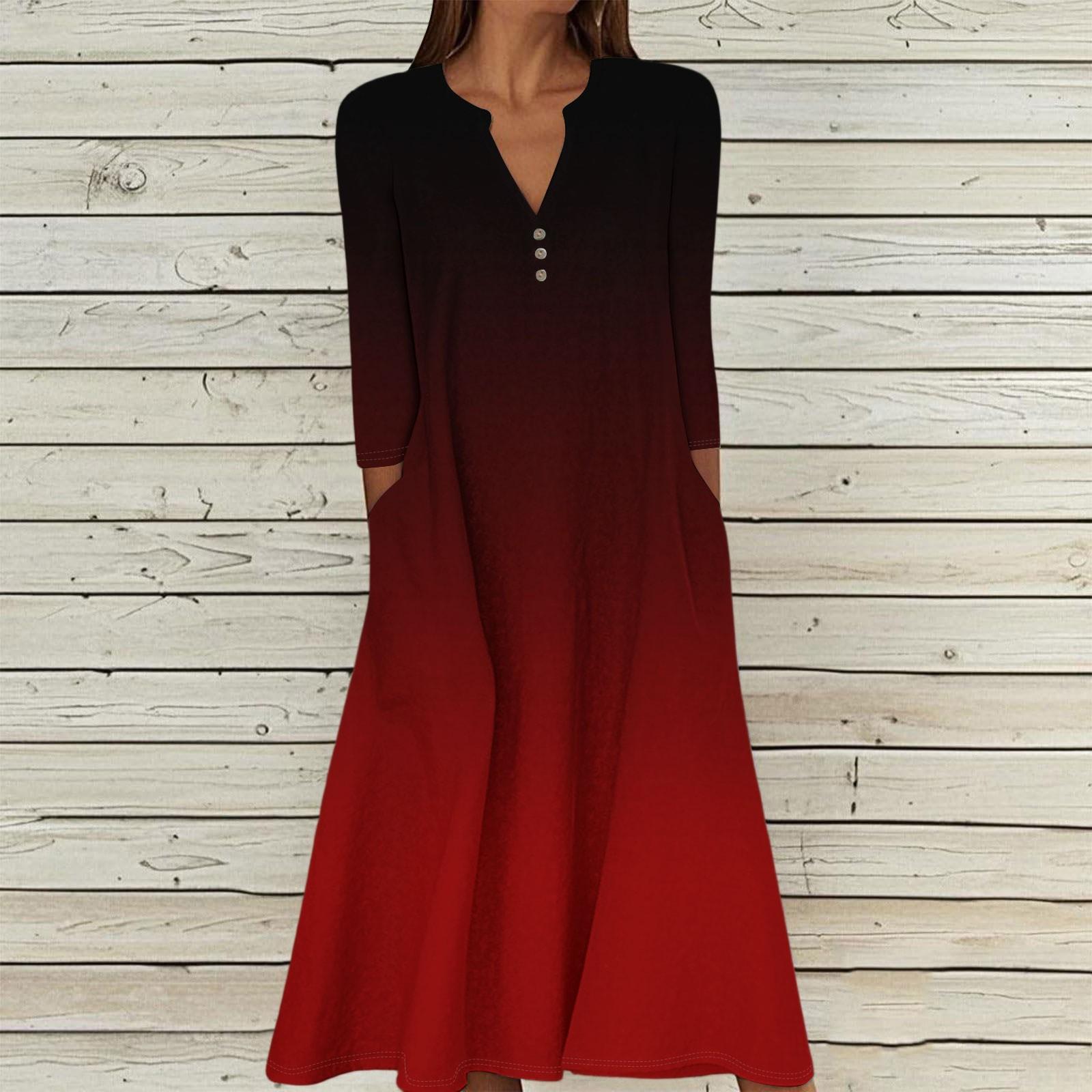 

Женское повседневное и модное платье средней длины без рукавов с круглым вырезом XL винный