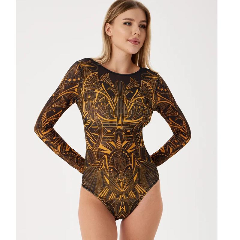 New High Waist Sexy Swimsuit Women Summer Bathing Suit Bikini Set Long Sleeve Swimwear Women Beach Swimming Suit For Female