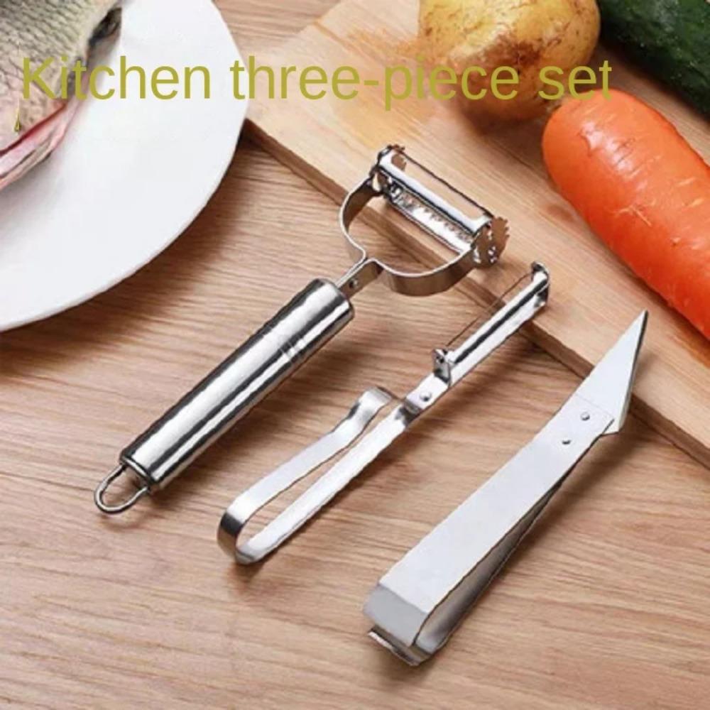 Kitchen Vegetable Peeler Stainless Potato Cutter Double-Head Vegetable Slicer  Household Multiple-Function Vegetable Chopper