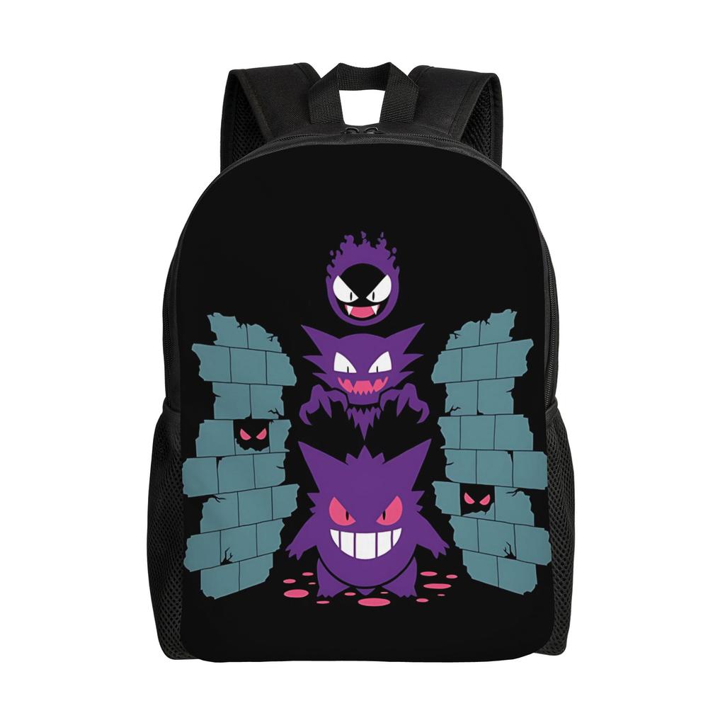 Fashion Pokemon Halloween Gengar Backpack Daypack  Mochila School Large Capacity Rucksack