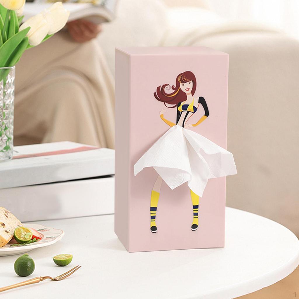 Box Decor Supplies Funny Retro Dispensive Lady Jirt for Dining Room Compt