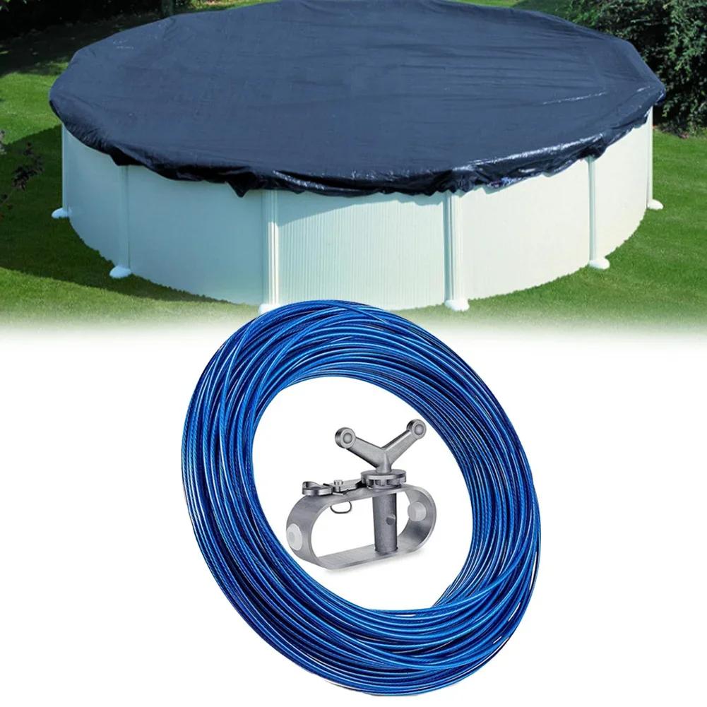 Easy Install Pool Cover Above Ground Pool Outdoor Pool Care Sturdy Construction Multiple Pool Sizes For Pool Maintenance