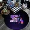 Grand Theft Auto,Round Area Rug,Carpet Rug for Living Room Bedroom Sofa Playroom Decor,Non-slip Floor Mat