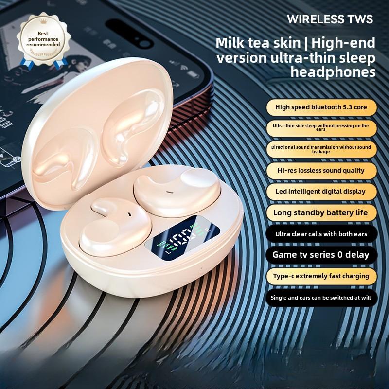 

Новые наушники Side Sleep Bluetooth TWS беспроводные мини спортивные наушники для бега бежевый