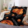 basketball Theme Printed Blanket - Perfect for Couch, Bed, Travel & Outdoor Use | Machine Washable, Cozy & Durable.