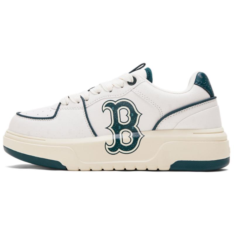 

MLB Chunky Liner Low top Skateboard Shoes Unisex Beige Green Sneakers 38 зелений