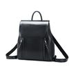 A Retro Oil-wax Leather Backpack for Women, A Fashionable Schoolbag for Female College Students
