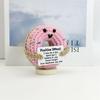 Positive Energy Doughnut Hug Pocket Mini Handmade Knitting Doughnut Doll With Card Funny Christams Gift Home Room Decoration