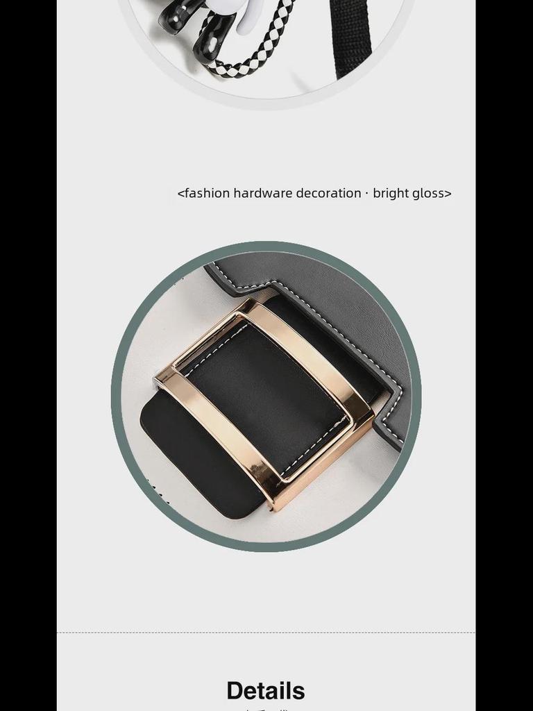 2021 Women's Large-Capacity Shoulder Bag: European & American Fashion, Handheld Messenger Square Bag