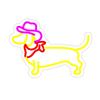 Neon Dachshund Bulldog Cat Skateboard LED USB Light
